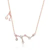 Colier din argint cu Constelatia Leu rose gold picture - 1