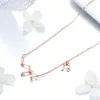 Colier din argint cu Constelatia Leu rose gold picture - 4