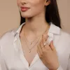 Inel din argint Golden Moonstone Heart picture - 2