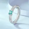 Inel din argint Green Gleam picture - 4