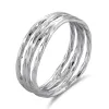 Inel din argint Layered Band picture - 1