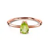 Inel din argint Rose Gold Serene Bliss Peridot picture - 1