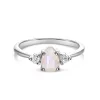 Inel din argint Silver Moonstone Tear picture - 1