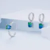 Inel reglabil din argint Big Duo Crystal picture - 5