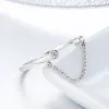 Inel reglabil din argint Little Tassel picture - 4