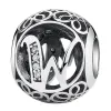Talisman din argint cu litera W picture - 1