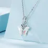 Talisman din argint Elegant Colorful Butterfly picture - 2