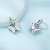 Talisman din argint Elegant Colorful Butterfly picture - 4