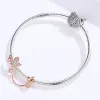 Talisman din argint Rose Gold Maple Charm picture - 4