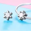 Talisman din argint Winter White Snowflake picture - 4