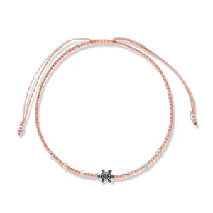 Bratara cu snur Orange Turtle