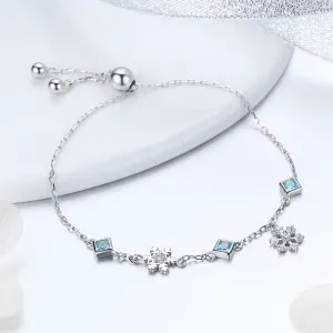 Bratara din argint 925 Winter Snowflake