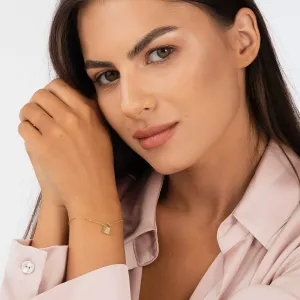Bratara din argint Golden Lock