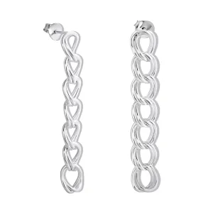 Cercei din argint Double Link