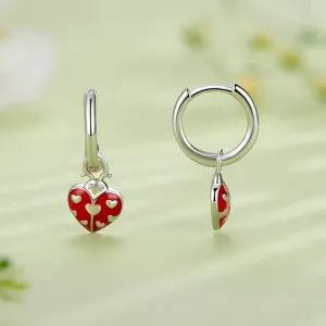 Cercei din argint Ladybug's Love