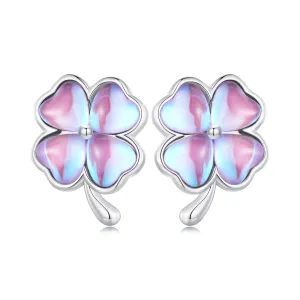 Cercei din argint Mystic Clover