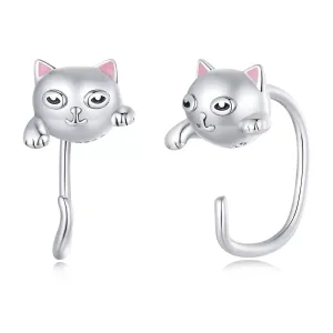 Cercei din argint Silver Kitties