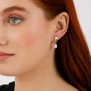 Cercei din aur 14K Elegant Pearls