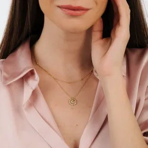 Colier din argint Golden Choker