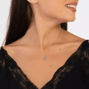 Colier din argint Simple Hamsa Hand