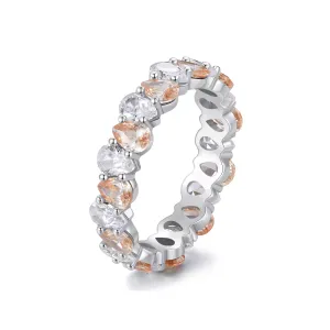 Inel din argint Orange Glamour