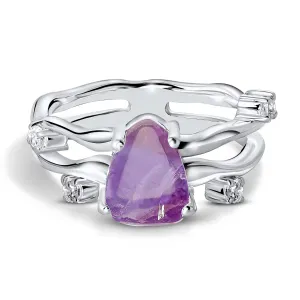 Inel din argint Silver Amethyst Twilight