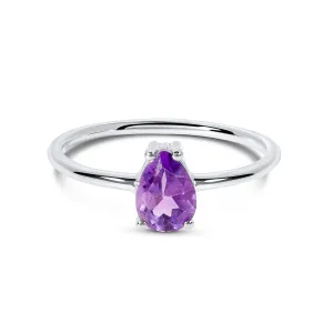 Inel din argint Silver Serene Bliss Amethyst