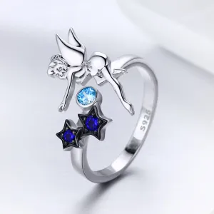Inel reglabil din argint Dancing Fairy