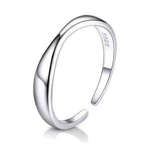 Inel reglabil din argint Wave Ring