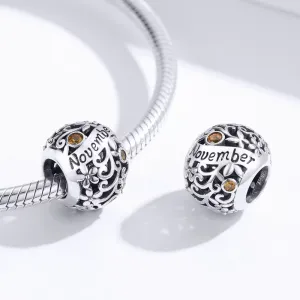 Talisman din argint Birthday Stone November