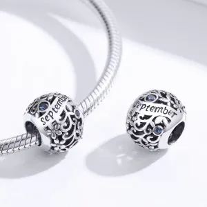 Talisman din argint Birthday Stone September