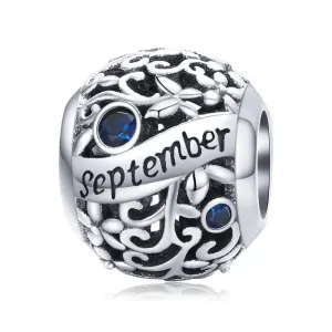 Talisman din argint Birthday Stone September