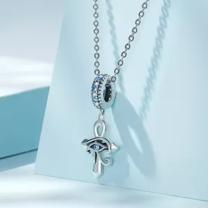 Talisman din argint Eye of Ra Cross
