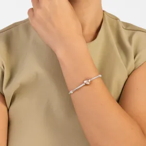 Talisman din argint Forever & Always Rose Gold
