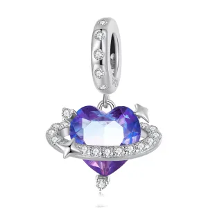 Talisman din argint Galaxy Heart
