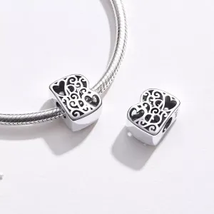 Talisman din argint In Love with Letter B