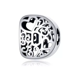 Talisman din argint In Love with Letter D