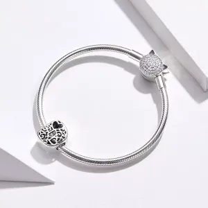 Talisman din argint In Love with Letter D