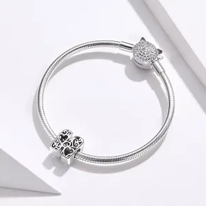 Talisman din argint In Love with Letter H