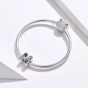 Talisman din argint In Love with Letter N