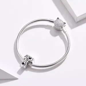 Talisman din argint In Love with Letter T
