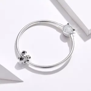 Talisman din argint In Love with Letter V