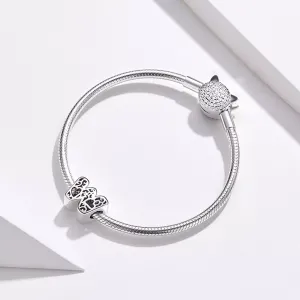 Talisman din argint In Love with Letter W
