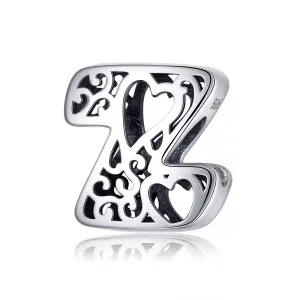Talisman din argint In Love with Letter Z