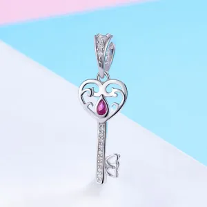 Talisman din argint Key of My Heart