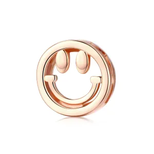 Talisman din argint Rose Gold Metropolitan Smiley Bead