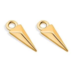 Talismane din argint pentru cercei Golden Triangle