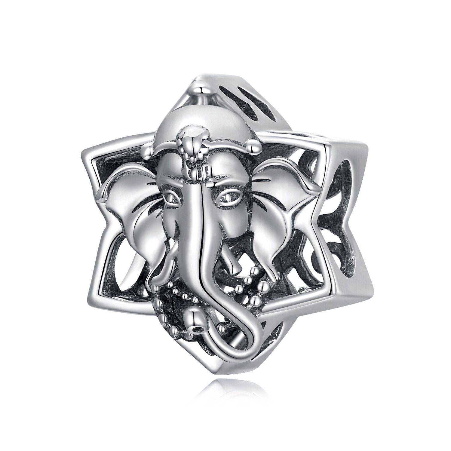 Talisman de argint Starry Ganesha image