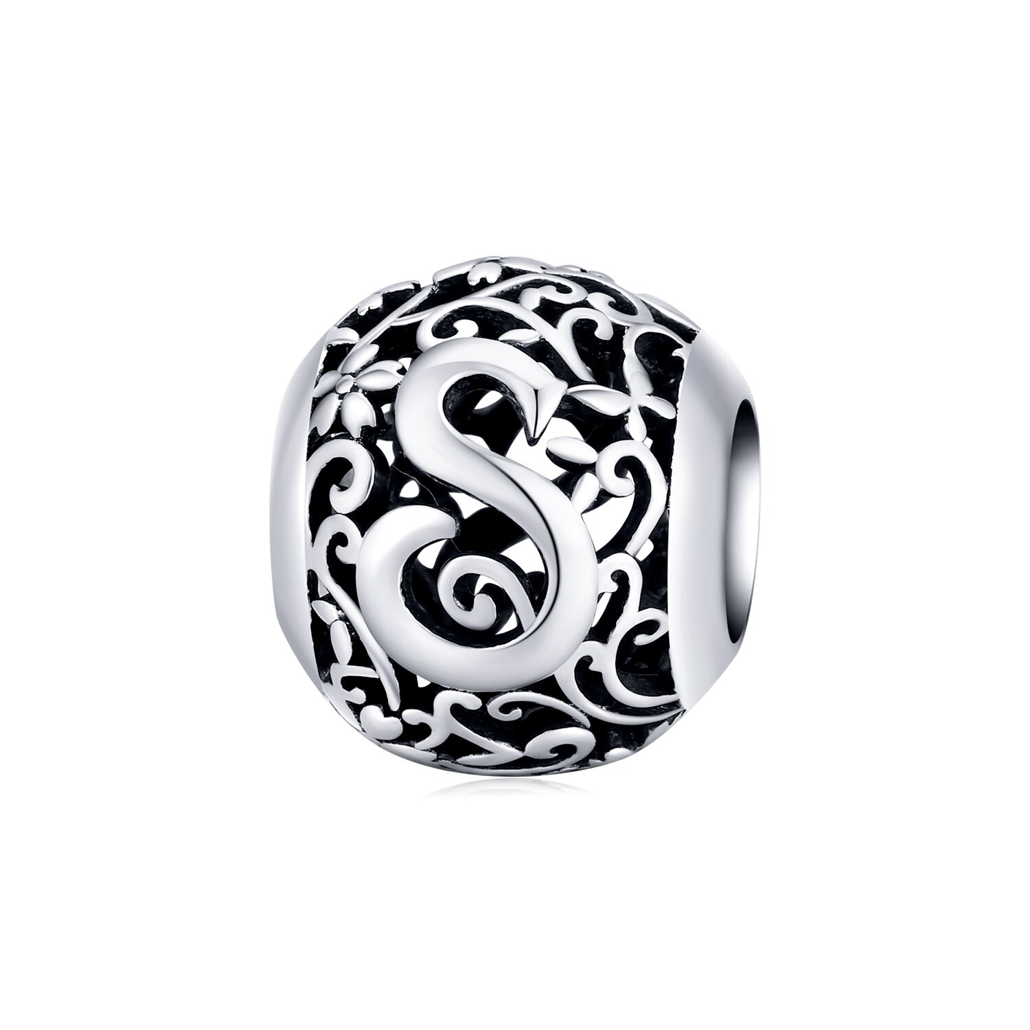 Talisman din argint Alphabet Letter S