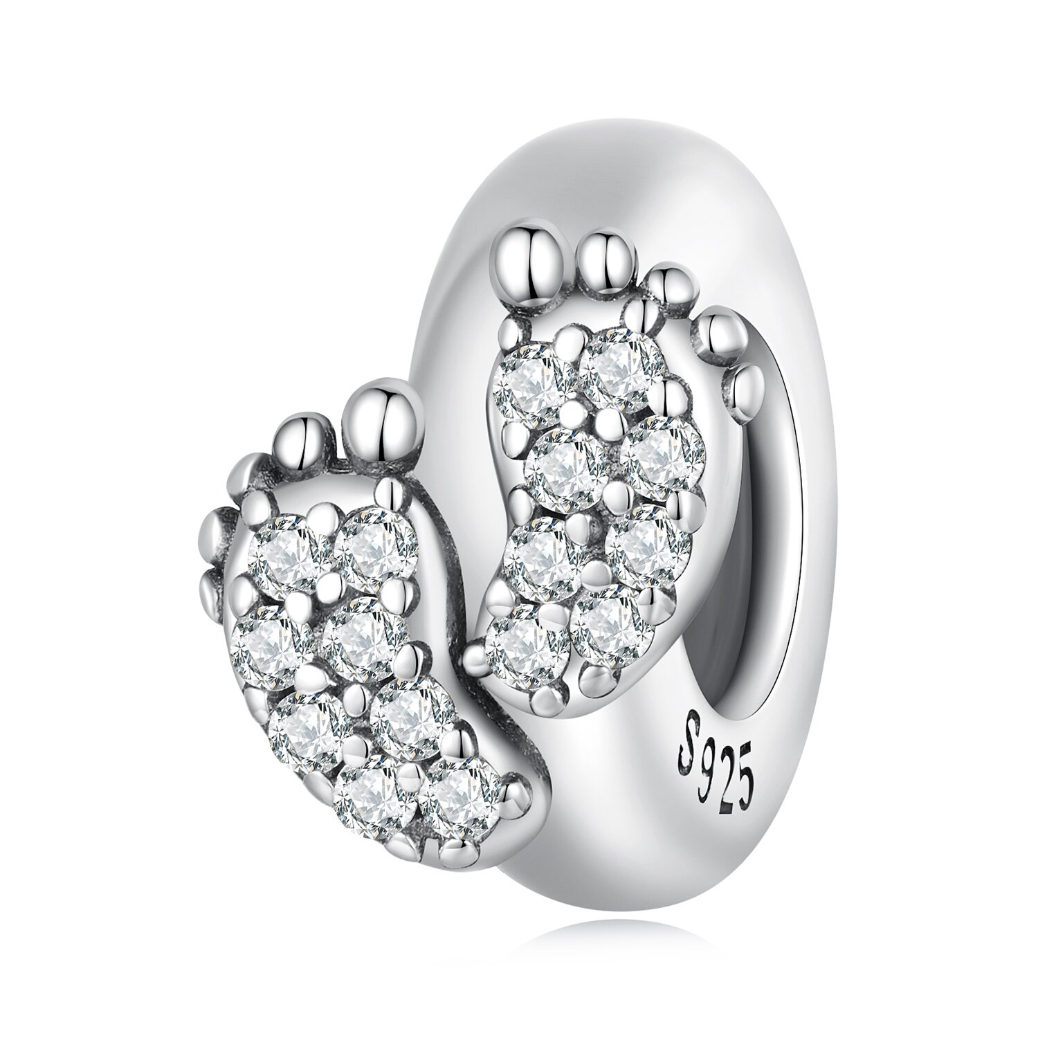 Talisman din argint baby crystal soles